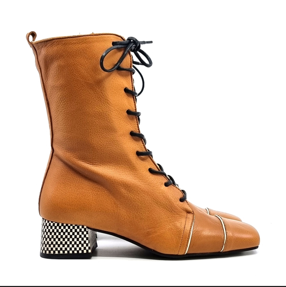 Mod Shoes The Gina in French Mustard Soft Leather size 6 - Picture 2 of 10